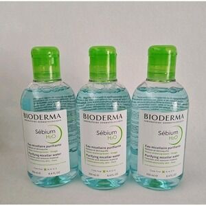Bioderma Sebium H2O Purifying Micellar Water Combination Oily  8.4 oz x 3 New